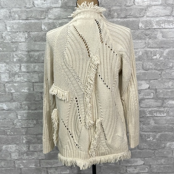 Anthropologie Rosie Neira Rima Fringed Cardigan - Picture 4 of 9